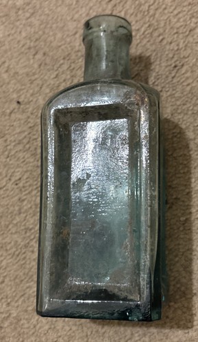 Vintage blue green glass - /,
