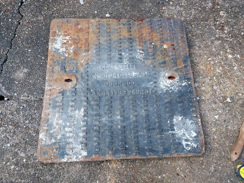 Reclaimed cast iron manhole - reclaimed,