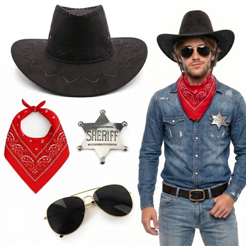 Cowboy hat costume set - cowboy,