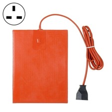 Silicone Car Oil Sump/Tank Heater Pad 220V 150W, UK Plug, 9x13cm Waterproof