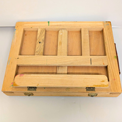 Wooden artist easel - wooden, &