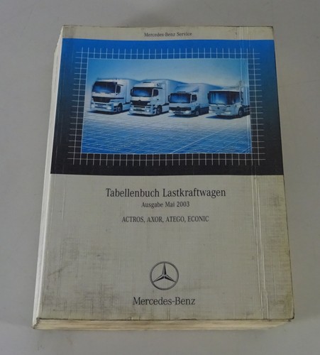 Table book mercedes benz - book,