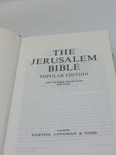 The jerusalem bible - jerusalem,