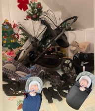 Icandy Orange Double Complete Twins Set Pram Pushchair