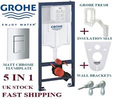 Grohe rapid 5in1 frame, wall hung toilet cistern  skate plate, Fresh System