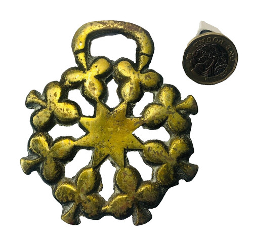 Horse brass metal metalware - horse,