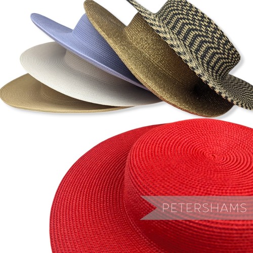 Small brim polybraid boater - polybraid,