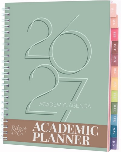 Stylish green academic diary - stylish,