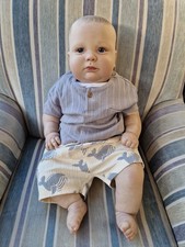 Reborn Baby Doll  - Realistic Cute Soft Posable Doll -  vgc.