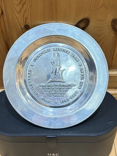 Pewter plate usa 200th - plate,