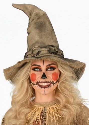 Deluxe brown burlap scarecrow - deluxe,