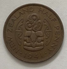 New Zealand KGVI 1941 Copper