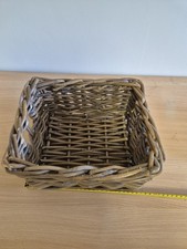 Strong Wicker Storage Basket with Handle for Home Organization
