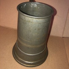 Antique poker dice  Pewter tankard, c1920