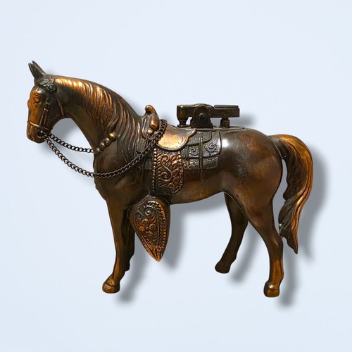 Vintage brass horse table - vintage,