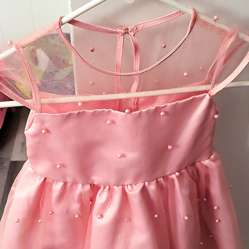 Girls pink tulle - girls, dress