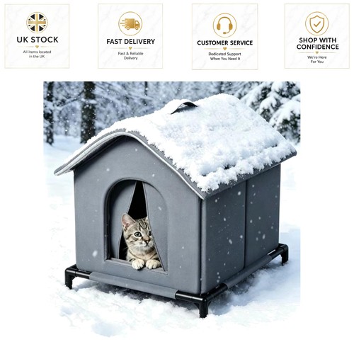 Insulated outdoor cat house - outdoor,