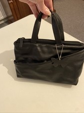 Next Ladies Black Soft Leather Handbag 32 X 18cm