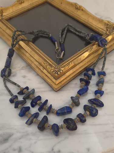 Vintage lapis lazuli - lapis, necklace
