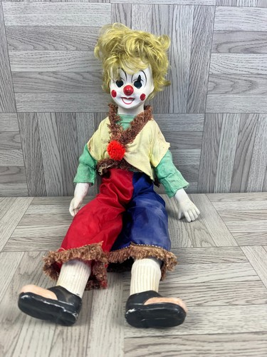Vintage clown music box eyes - vintage,