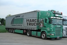 Truck Photo Scania R500 Tarpaulin Semi-Truck Germany Green Freight Forwarder BOHN #k4aq