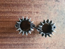 HONDA CB250N CB400N SUPERDREAM EXHAUST ENGINE MANIFOLDS FLANGES GASKETS OEM PAIR