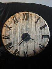 Handmade whisky barrel stave clock solid oak NEW