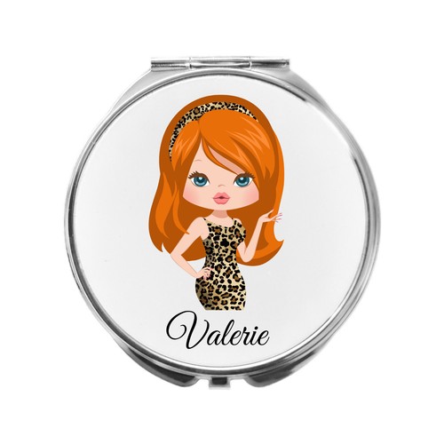 Personalised compact mirror - compact,