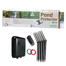 VELDA GARDEN POND PROTECTOR ELECTRIC FENCE KIT STOPS HERONS, BIRDS AND CATS