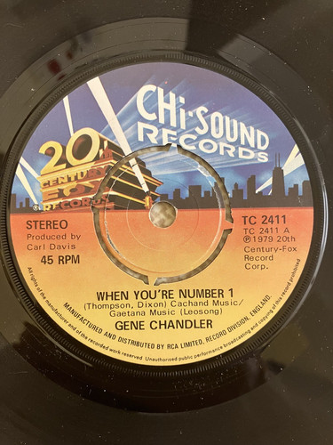 Gene chandler when - -,