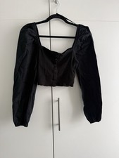 Zara Puff Sleeve Crop Top M