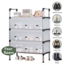 4 Tier Foldable Vertical Shoe