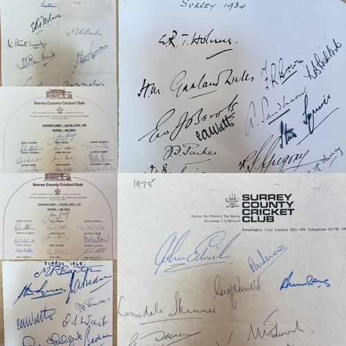 Autograph sheet surrey - autograph,