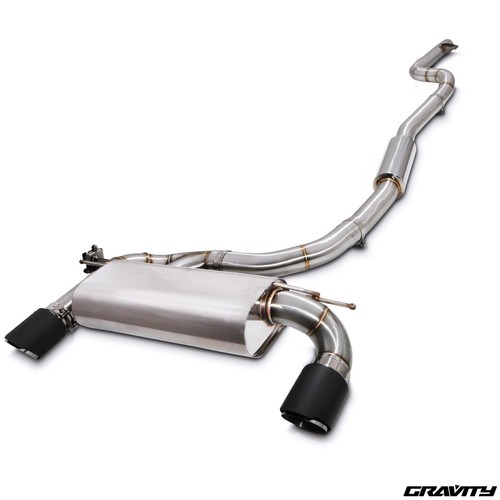 Cat back valved exhaust - back,