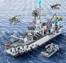 1560PCS Navy War Ship Building Blocks – Large Military Battleship Model Kit
