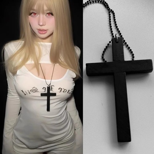 Gothic wooden cross - wooden,
