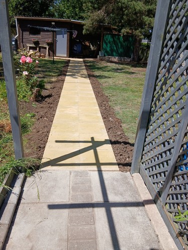 Block paving driveway patio - block,