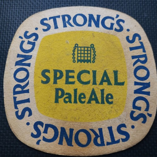 Strongs beer mat cat - mat, uk