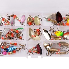 30 Pcs Mixed Bass Trout Spoon