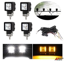 4 Pcs LED Cube Work DRL Light
