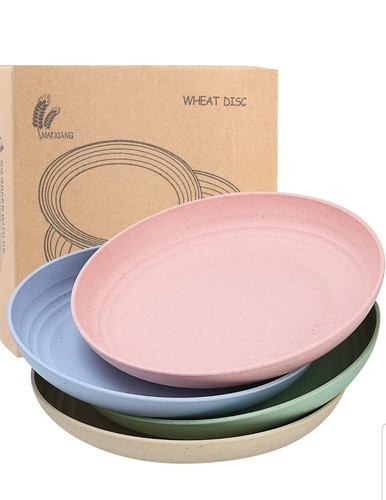 Wheat straw plates - plates, 7.8”