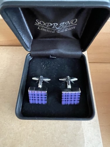 Purple and silver coloured - and,