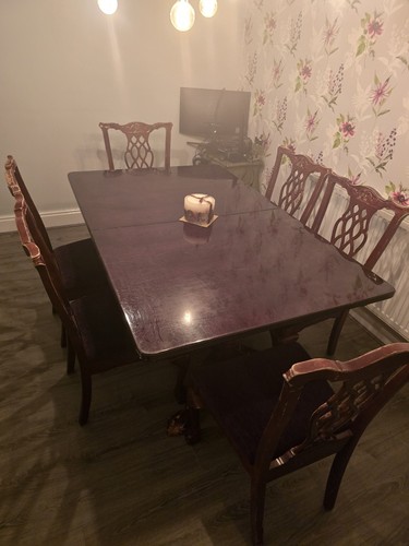 Solid oak dining table 6 - “solid,