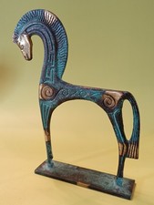 Greek Mythology Katritsis - Bronze Horse - Museum Style Replica 8" - Etruscan