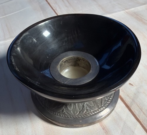 Persian silver and oynx candle - oynx,