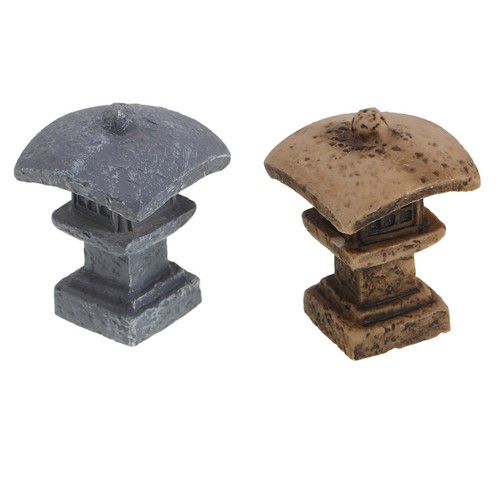 2pcs japanese stone lantern - 2pcs,