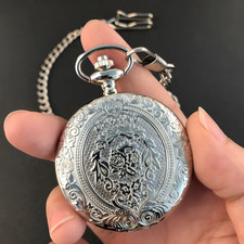 Vintage Quartz Silver Pocket