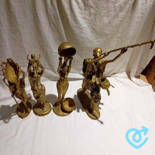 Vintage brass african tribal - vintage,