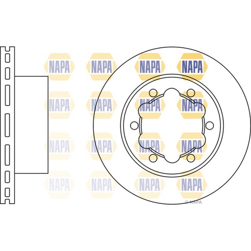 Brake discs vented - 2x, for