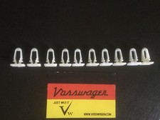 ?? NEW GENUINE VW GOLF JETTA MK2 INTERIOR CARPET SILL CILL SCUFF PLATE CLIPS